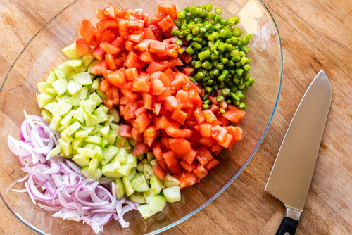 Recette de brunoise méditerranénne