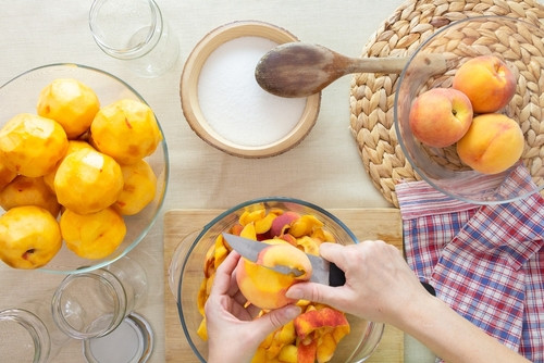 Recette de compote de pêches 