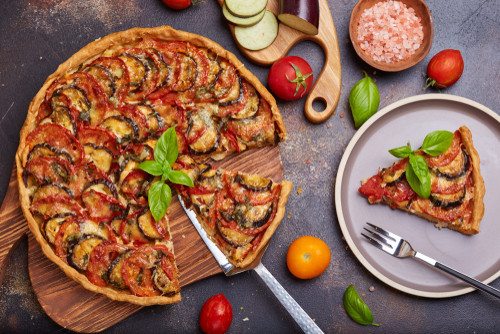 Recette de tarte à la ratatouille