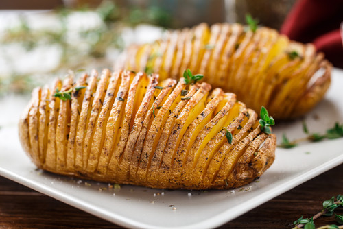 Recette de pommes de terre accordéon 