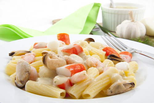 Recette de pâtes au surimi 