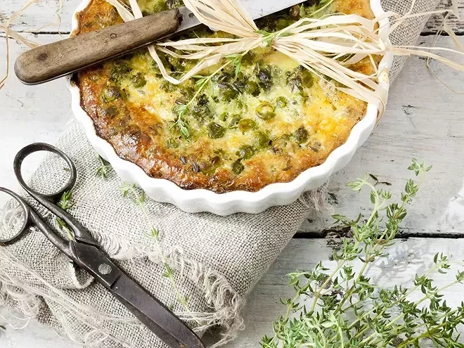 Recette de clafoutis salé au jambon 