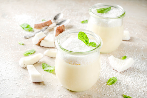 Recette de panna cotta au lait de coco