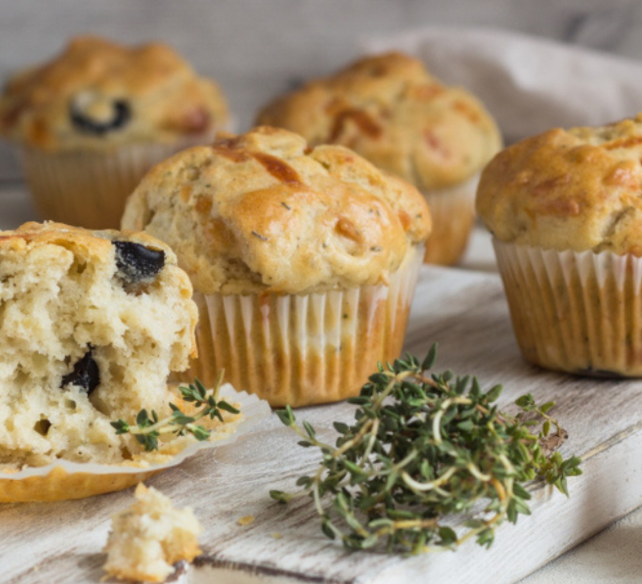 Recette de muffins salés au poulet