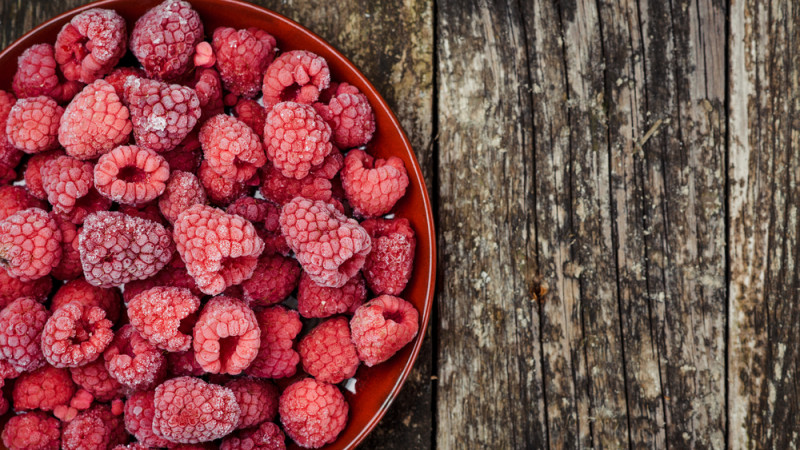 framboises congelées 