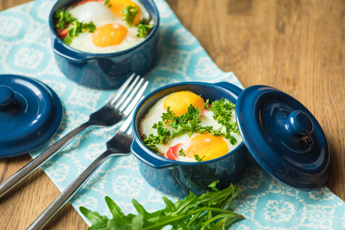 Recette d'œuf cocotte au roquefort 
