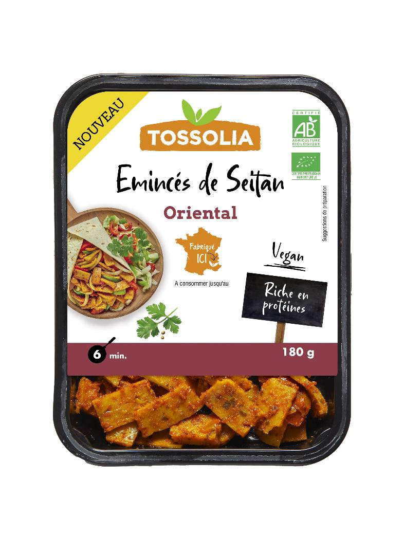Alerte Rappel – Émincés Seitan Oriental (Tossolia) : anomalie d’étiquetage – DLC/lot illisibles