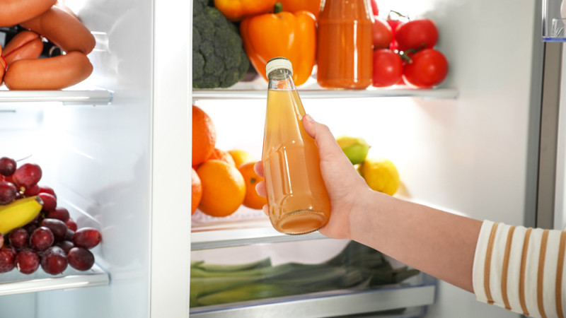 jus de fruit au frigo