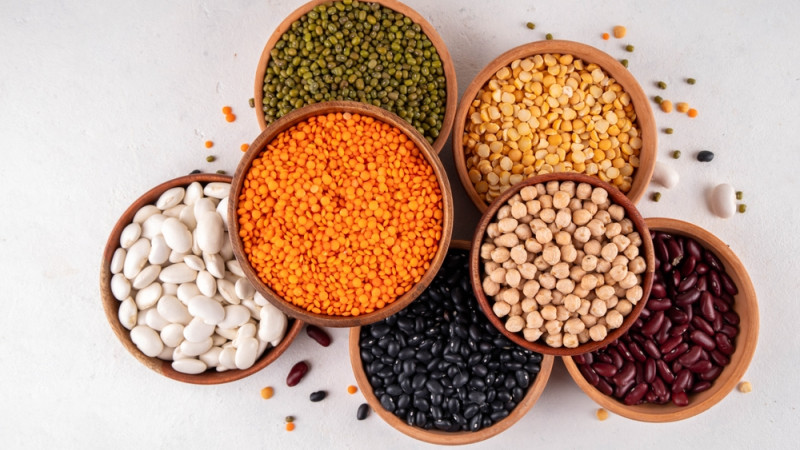 assortiment de légumineuses