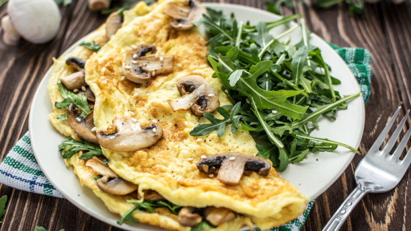 omelette aux champignons