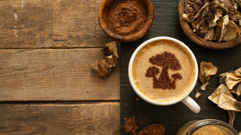 café aux champignons