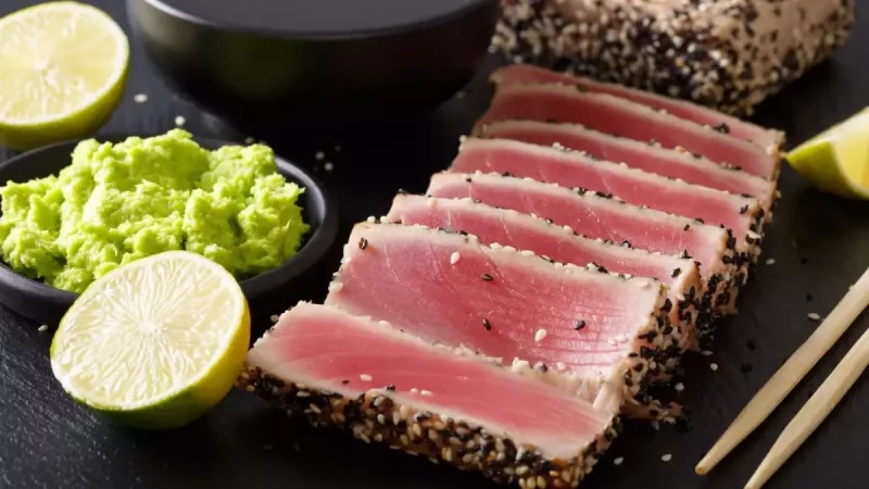 Recette de tataki de thon en croûte de sésame
