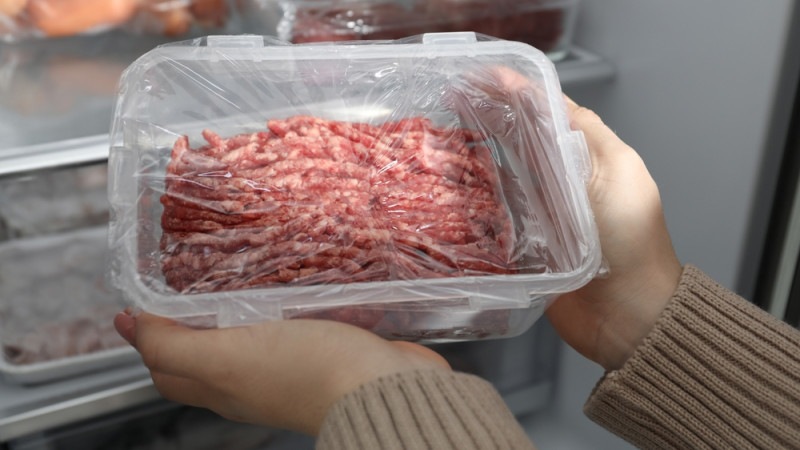 viande hachée au congélateur 