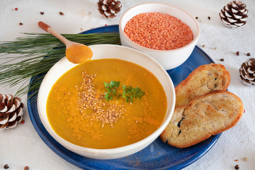 Recette de purée de lentilles corail 