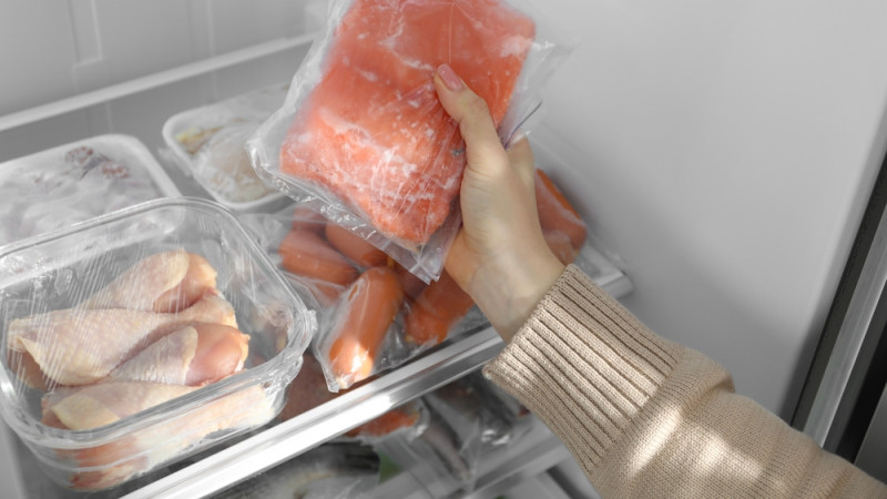 saumon au congélateur 
