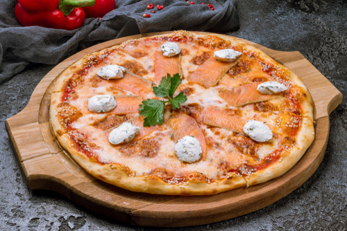 Recette de pizza au saumon 
