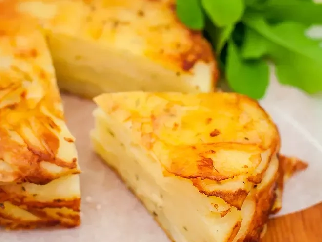 Recette de gâteau de pommes de terre au jambon