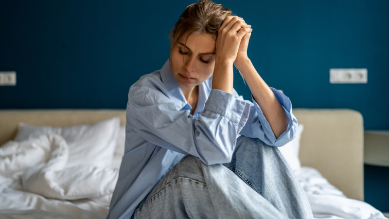 femme triste et fatiguée