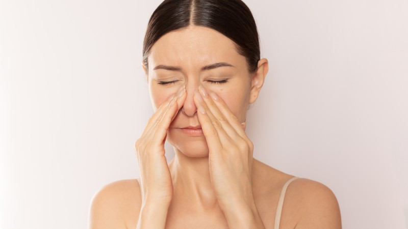 femme avec gène respiratoire