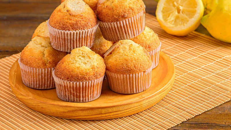 des muffins au citron