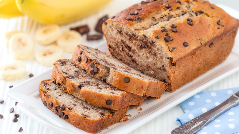 Banana bread au chocolat