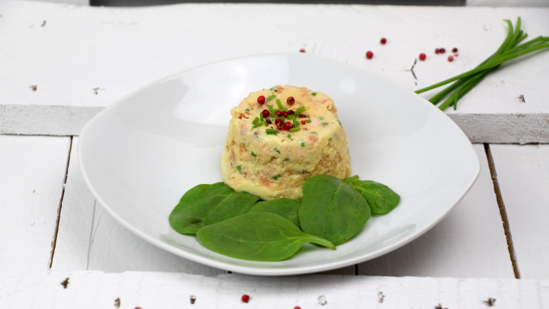 Terrine froide aux deux saumons
