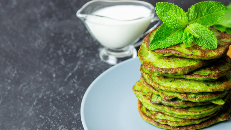 Blinis de brocolis et pommes de terre