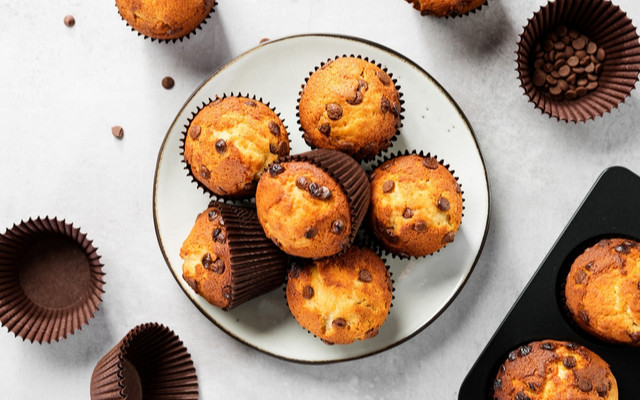 Muffins patate douce et pépites de chocolat
