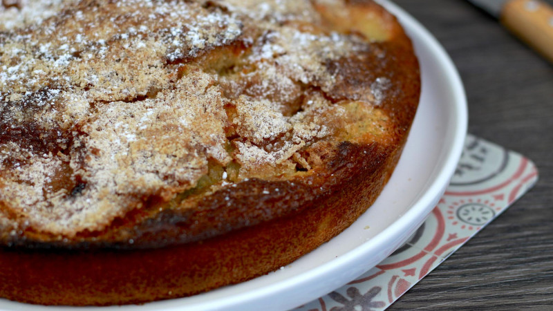Cake à la rhubarbe