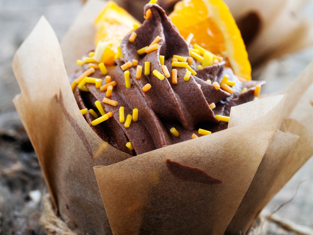 Cupcakes orange et chocolat
