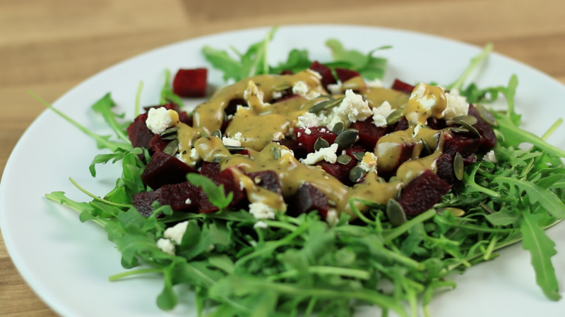 Salade de betterave et de roquette