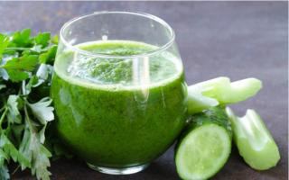 Jus détox céleri concombre