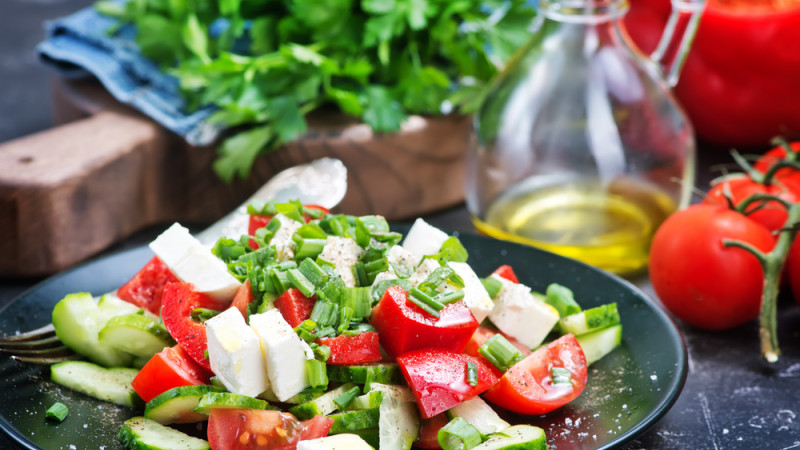 Salade tomates feta