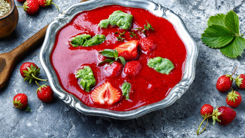 Soupe de fraises