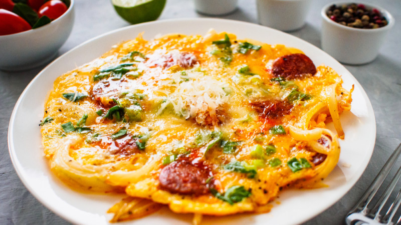 Omelette au chorizo