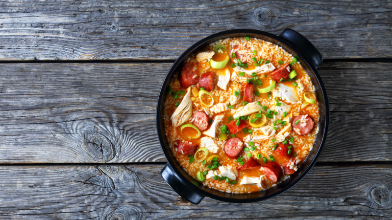 One pot riz saucisse