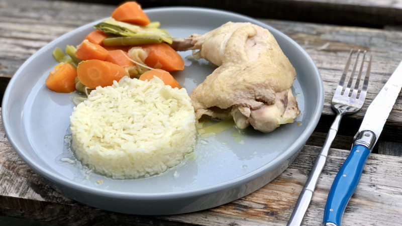Poule au riz