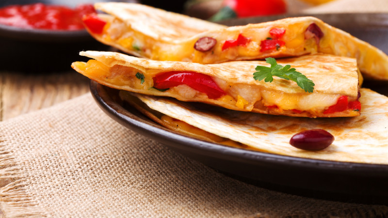 Quesadilla tomate mozzarella