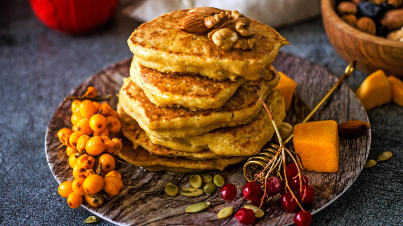 Galettes à la courge et aux cranberry