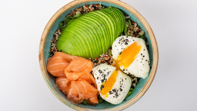 Poke bowl quinoa