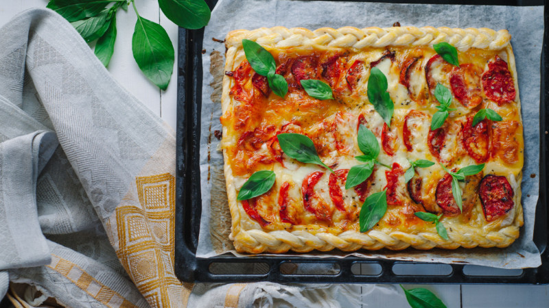 Tarte tomates et pesto