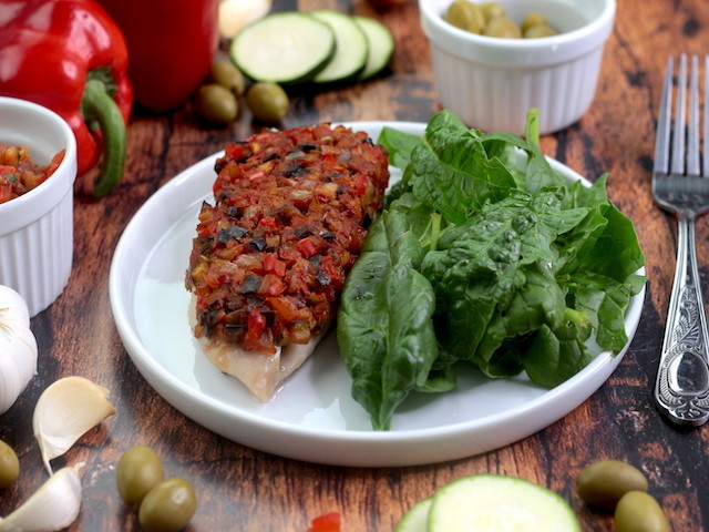 Poisson en croûte de légumes