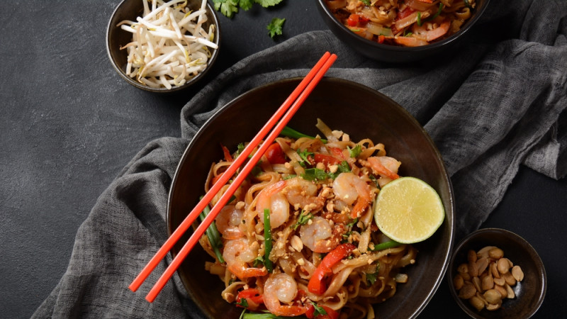 Pad thaï crevettes