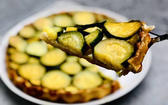 Tatin courgettes et chèvre