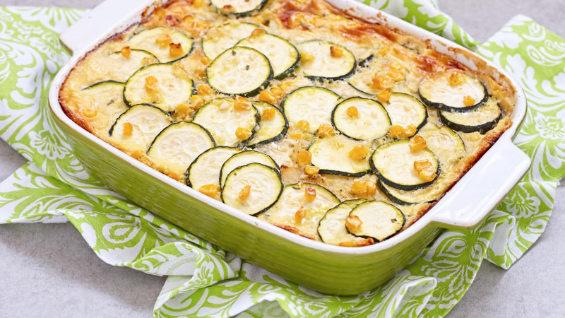 Clafoutis courgette mozza