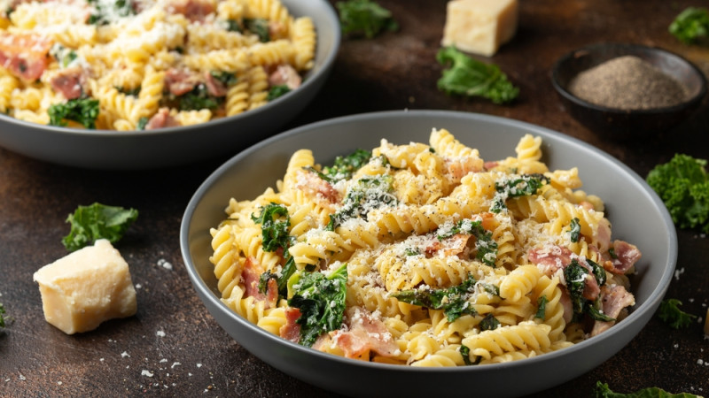 Pâtes chou kale et thon