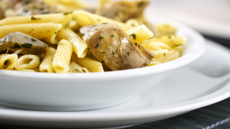 Penne aux artichauts