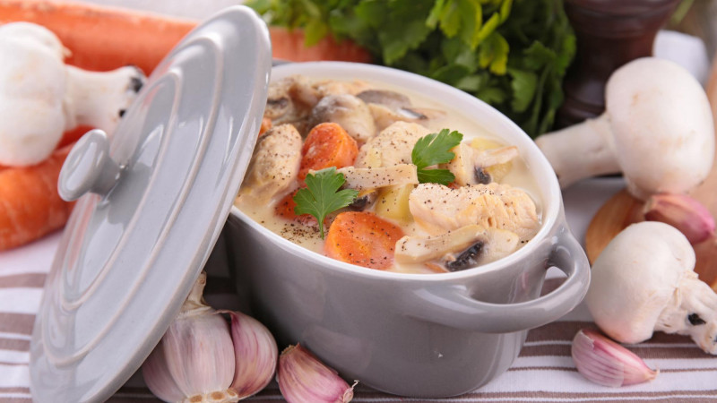 Blanquette de dinde à l’ancienne