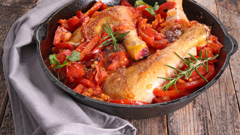 Poulet basquaise