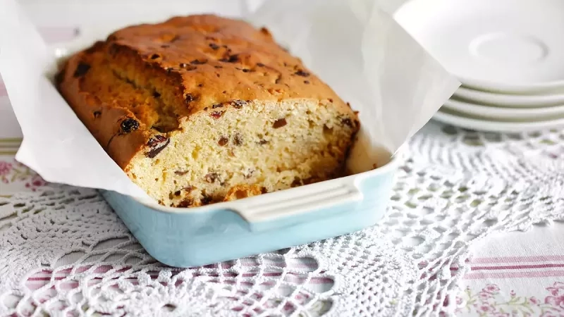 Recette de cake aux raisins secs